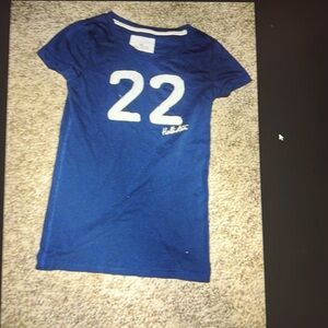 Junior/Women Size Medium. - Navy shirt by Hollister